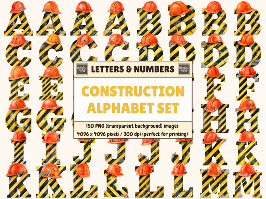 Construction Alphabet & Numbers