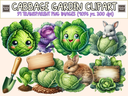 Cabbage Garden Clipart