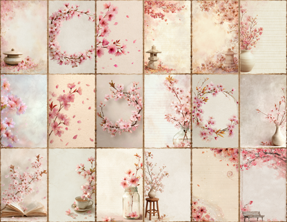 Cherry Blossoms Journal Pages