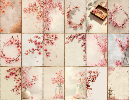 Cherry Blossoms Journal Pages