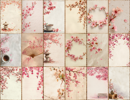 Cherry Blossoms Journal Pages