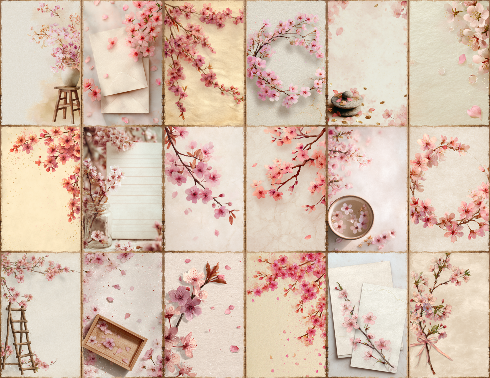 Cherry Blossoms Journal Pages