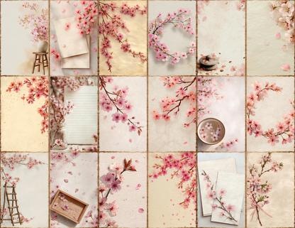 Cherry Blossoms Journal Pages