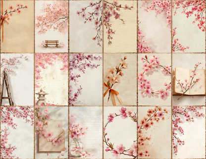 Cherry Blossoms Journal Pages