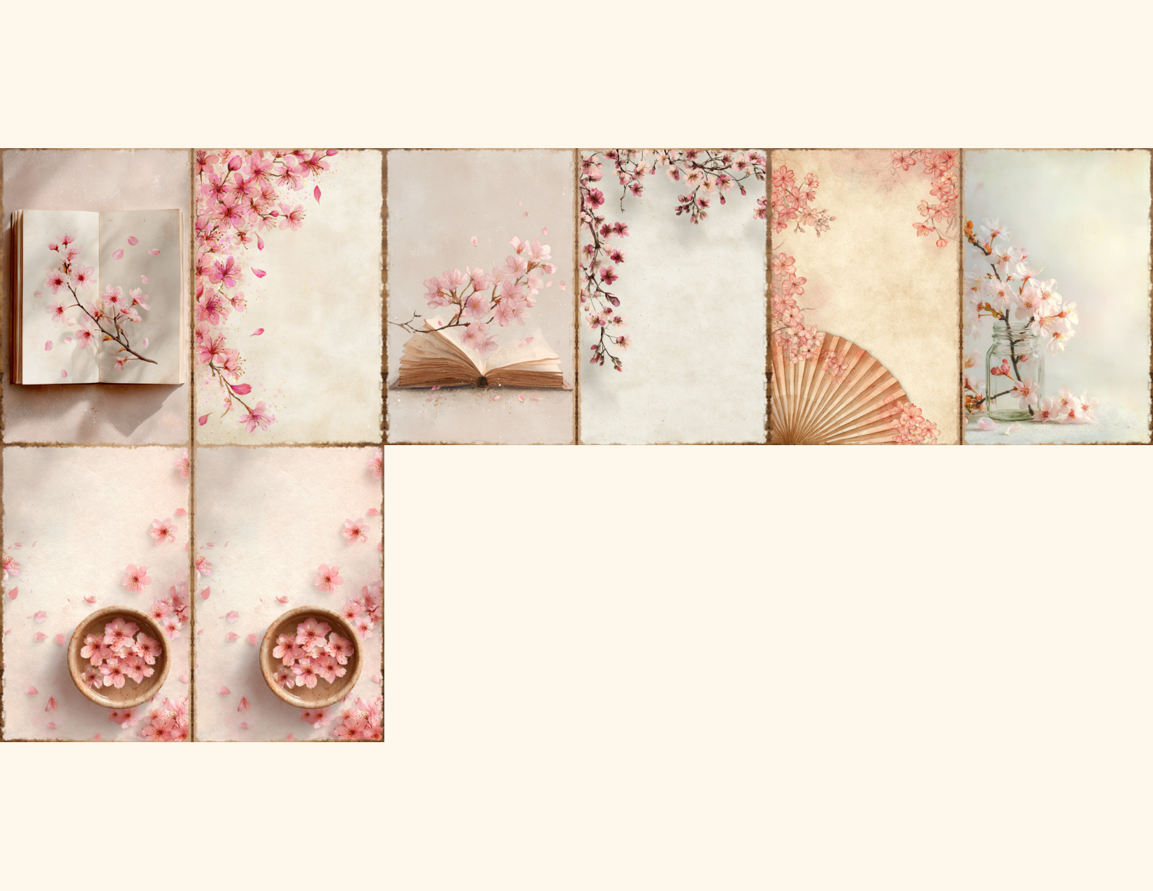Cherry Blossoms Journal Pages