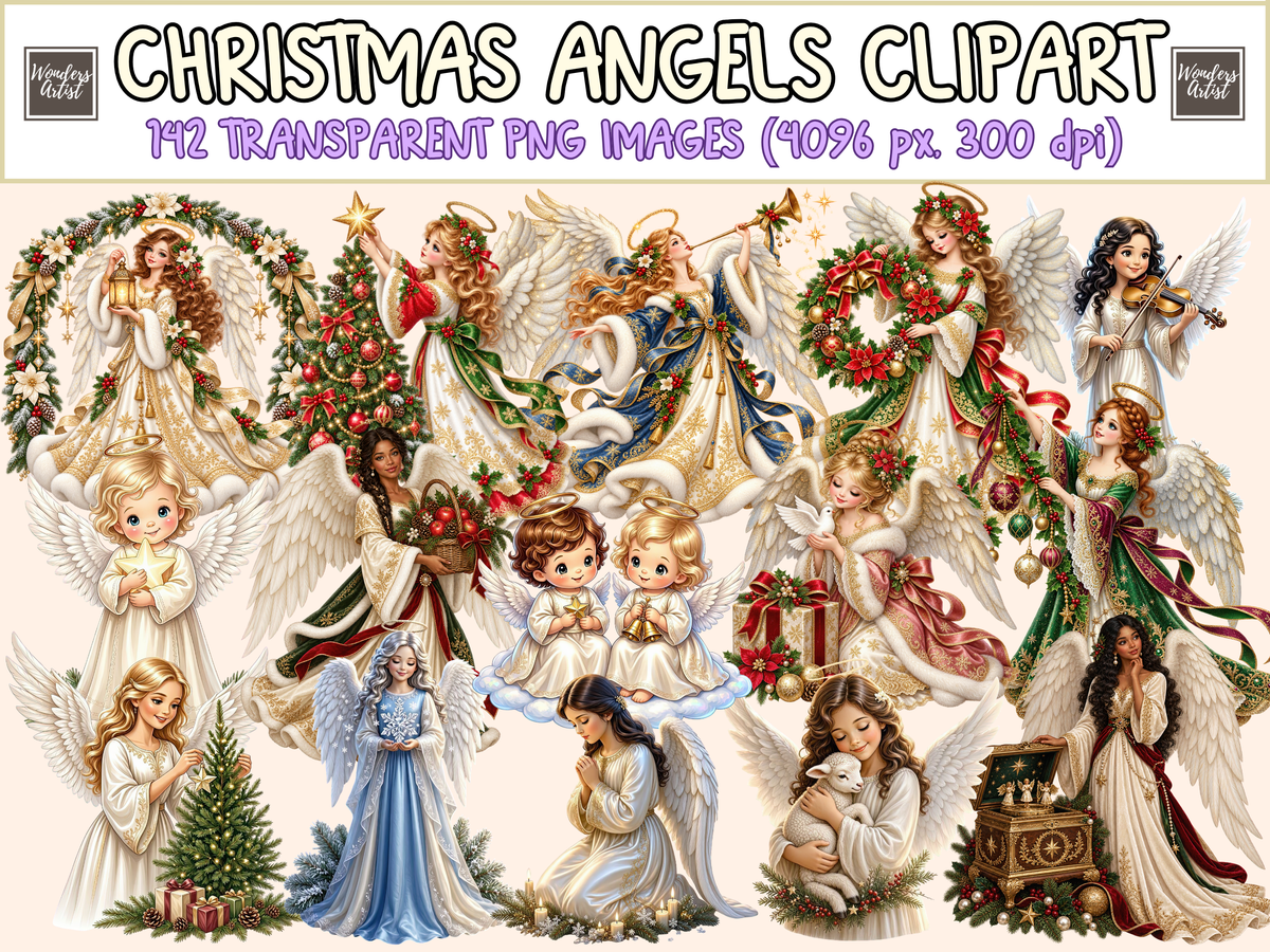 Christmas Angels Clipart
