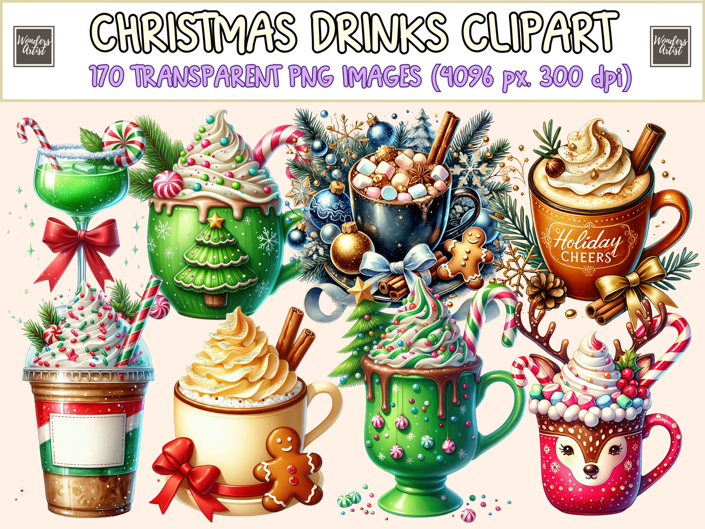 Christmas Drinks Clipart