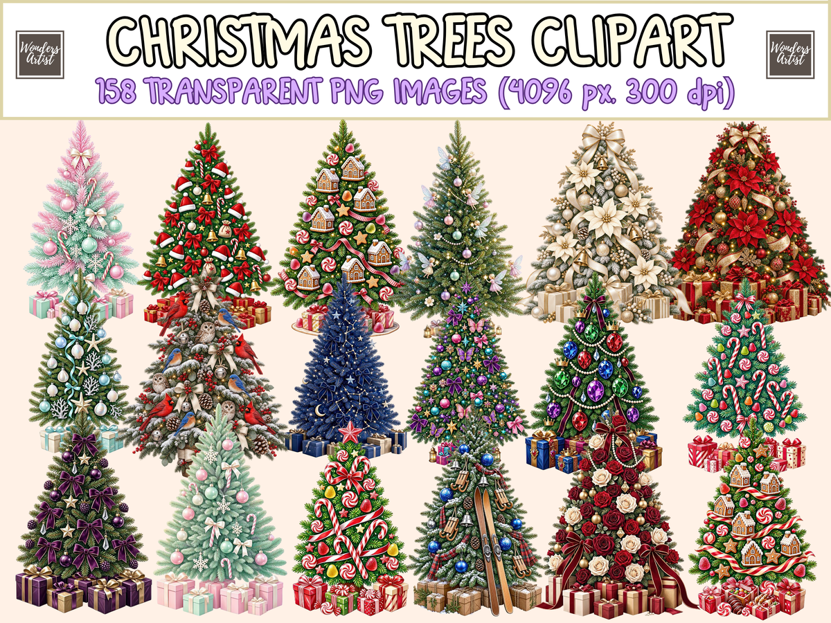 Christmas Trees Clipart
