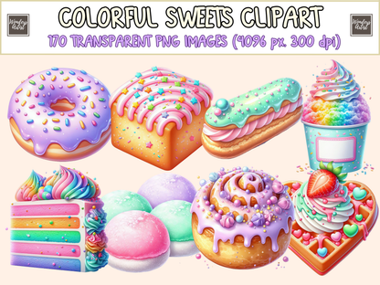 Colorful Sweets Clipart