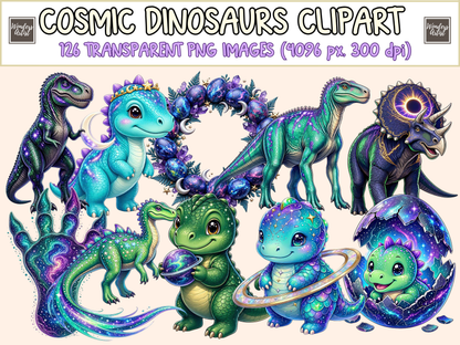 Cosmic Dinosaurs Clipart