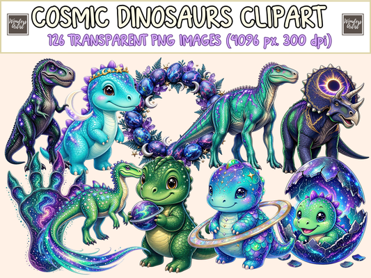 Cosmic Dinosaurs Clipart