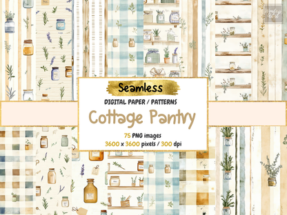 Cottage Pantry Digital Paper