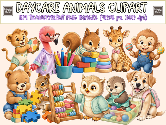 Daycare Animals Clipart