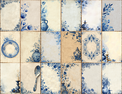 Delft Blue Journal Pages
