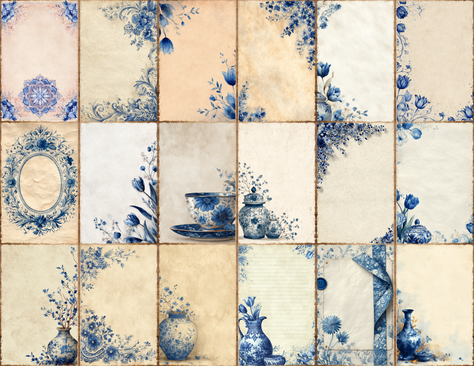 Delft Blue Journal Pages