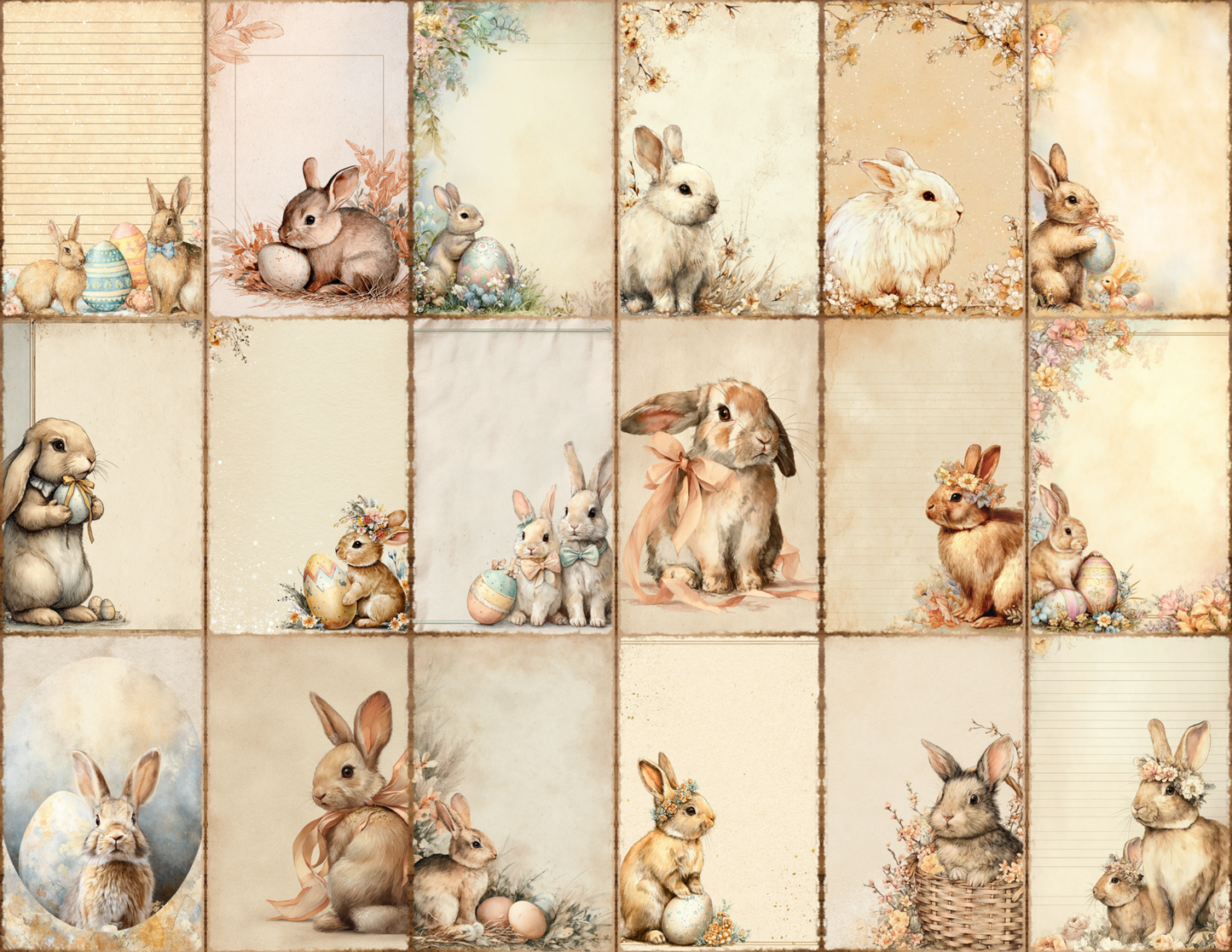 Easter Bunnies Journal Pages