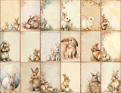 Easter Bunnies Journal Pages