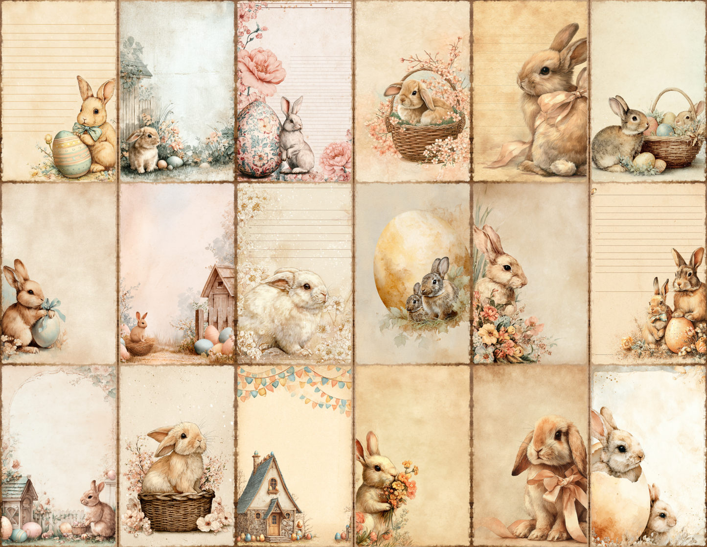 Easter Bunnies Journal Pages