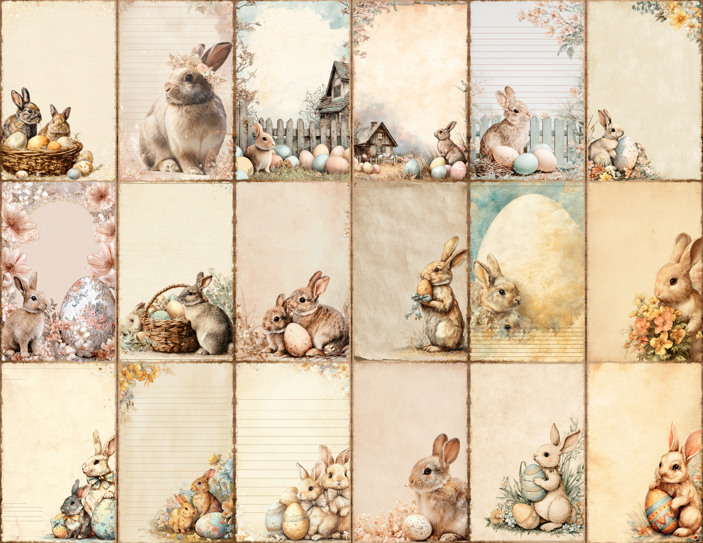 Easter Bunnies Journal Pages