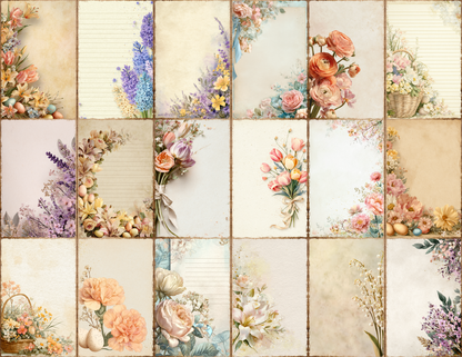 Easter Flowers Journal Pages