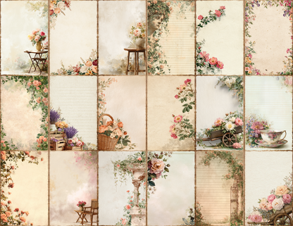 English Garden Journal Pages