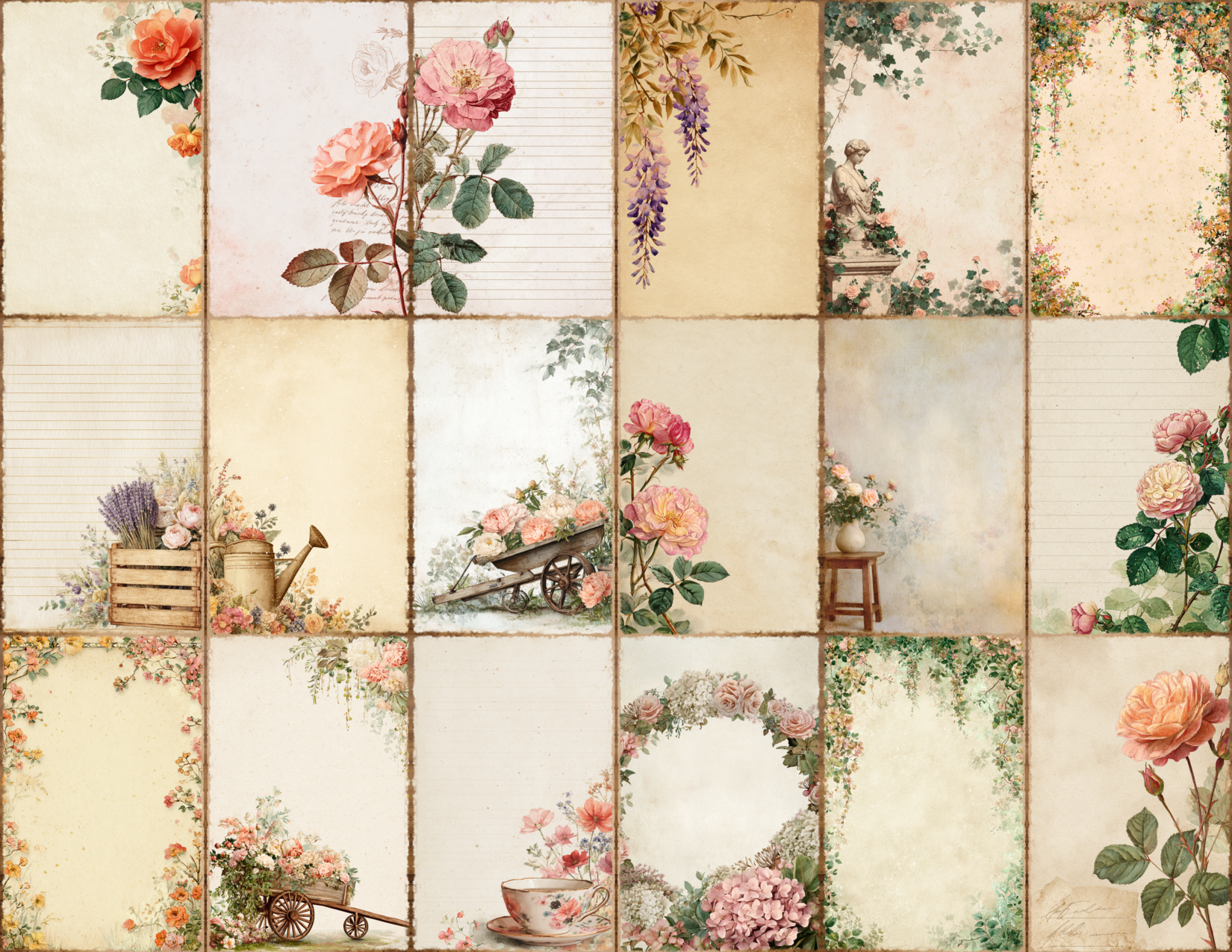 English Garden Journal Pages