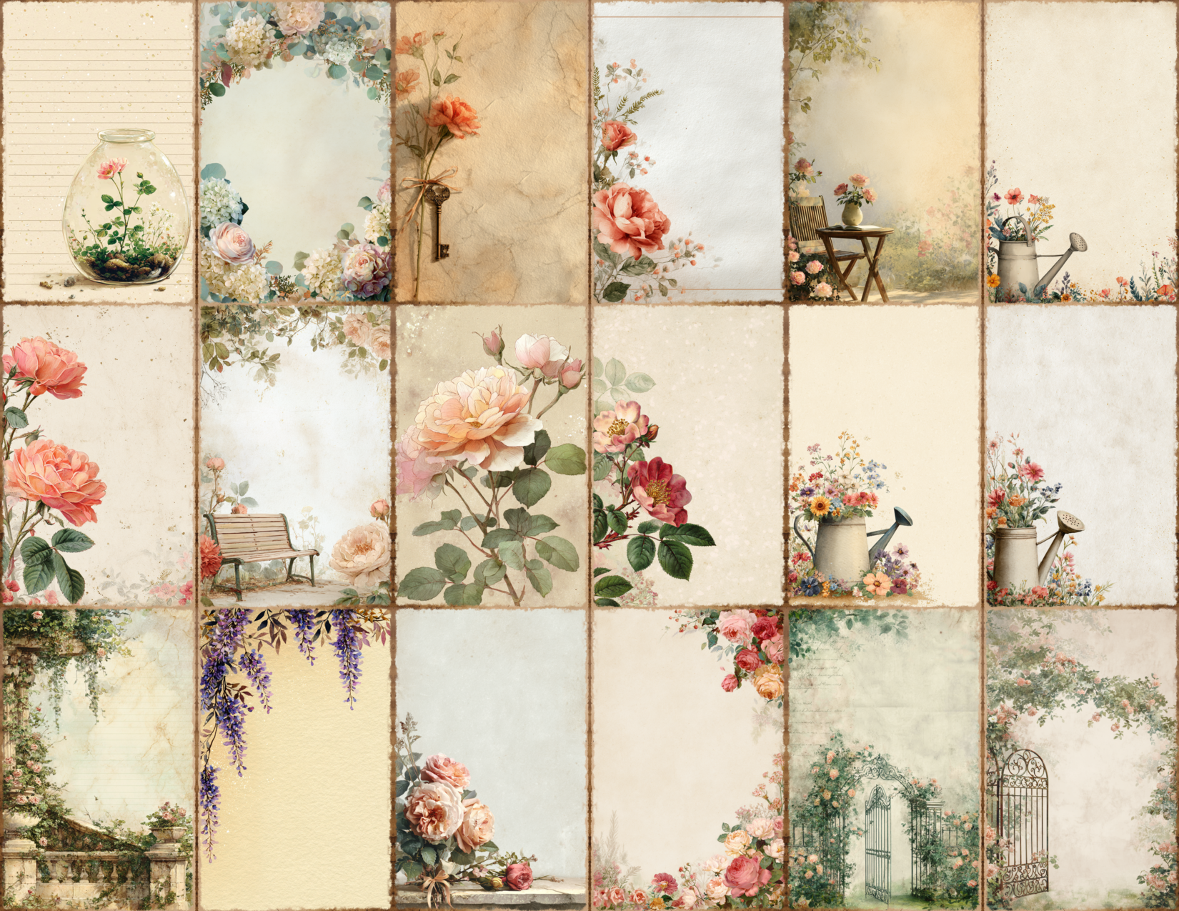 English Garden Journal Pages