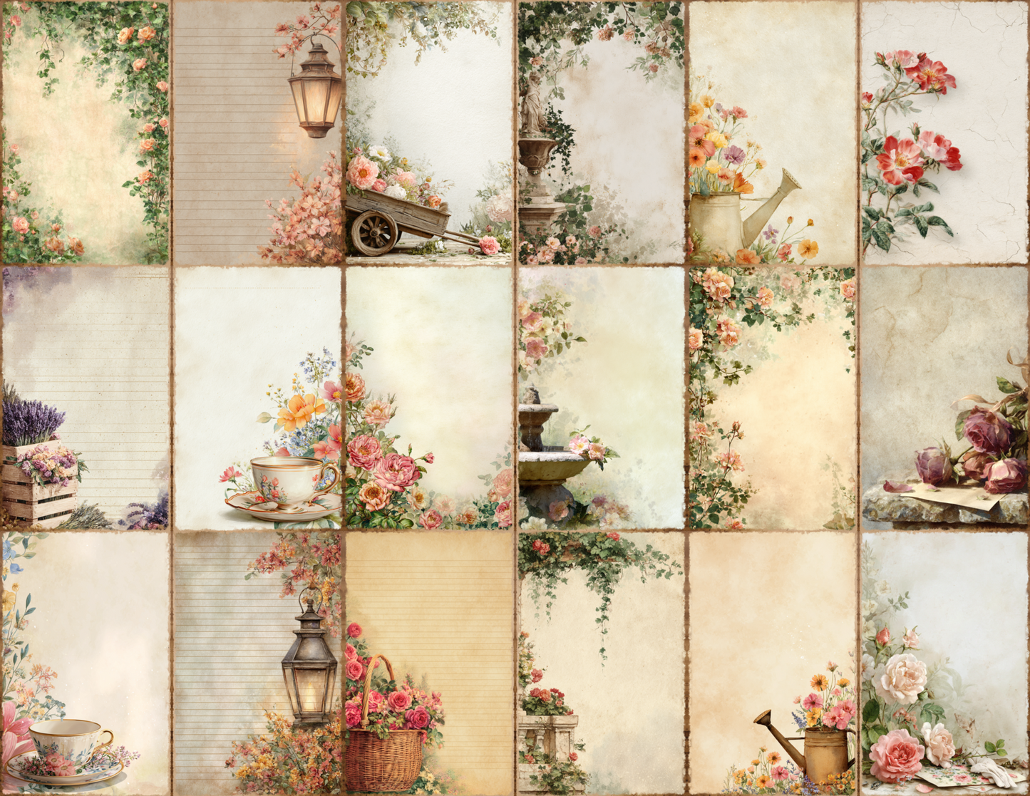 English Garden Journal Pages