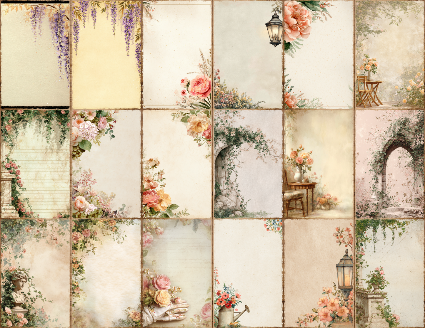 English Garden Journal Pages