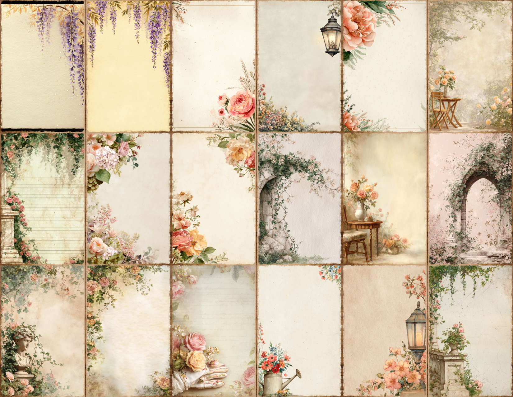 English Garden Journal Pages