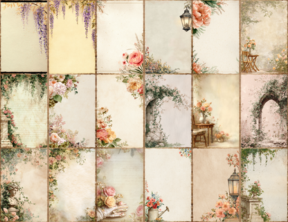 English Garden Journal Pages