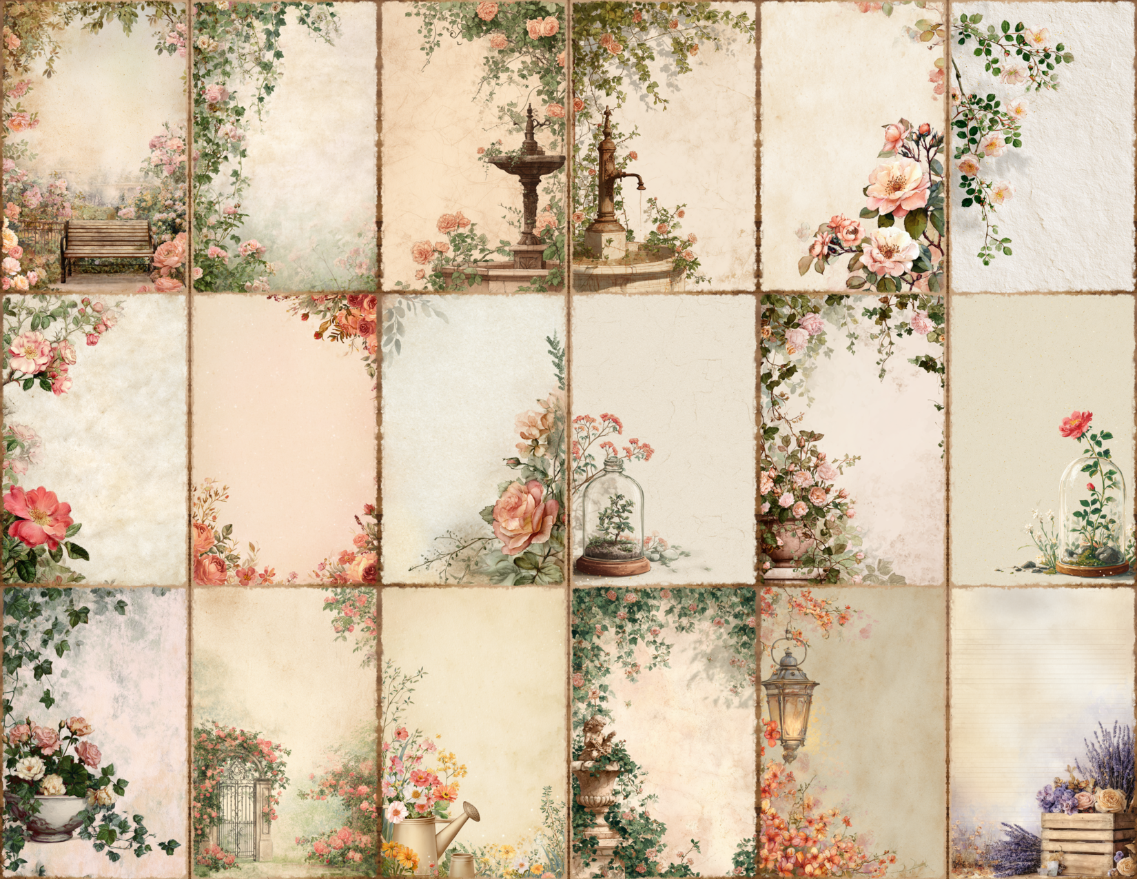 English Garden Journal Pages