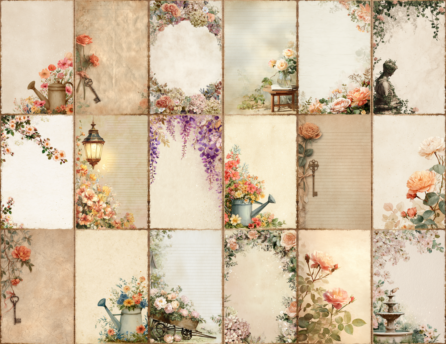 English Garden Journal Pages