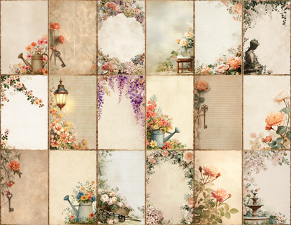 English Garden Journal Pages