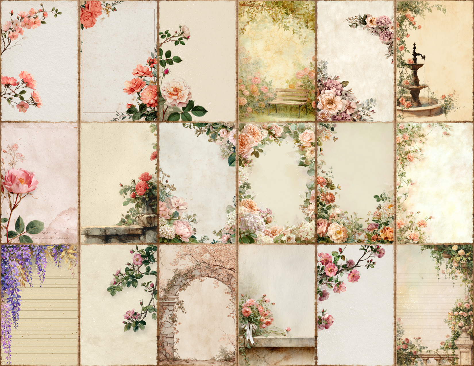 English Garden Journal Pages