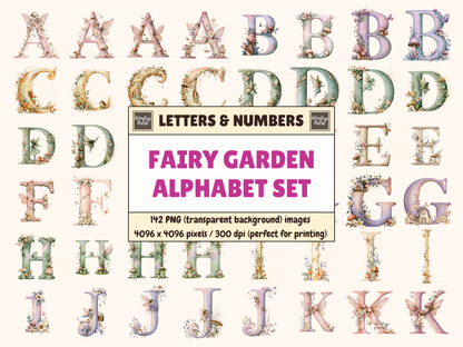 Fairy Garden Alphabet & Numbers