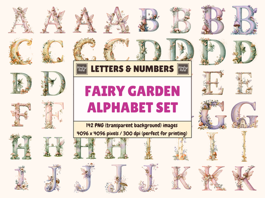 Fairy Garden Alphabet & Numbers