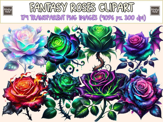 Fantasy Roses Clipart