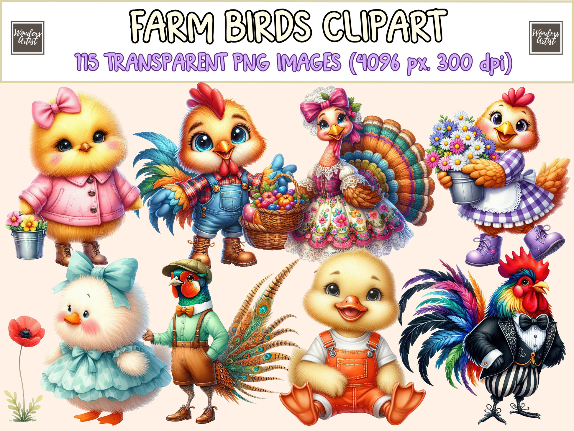 Farm Birds Clipart