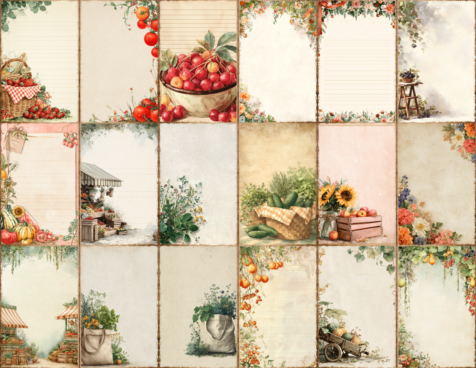 Farmstand Summer Journal Pages