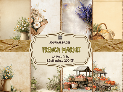 French Market Journal Pages