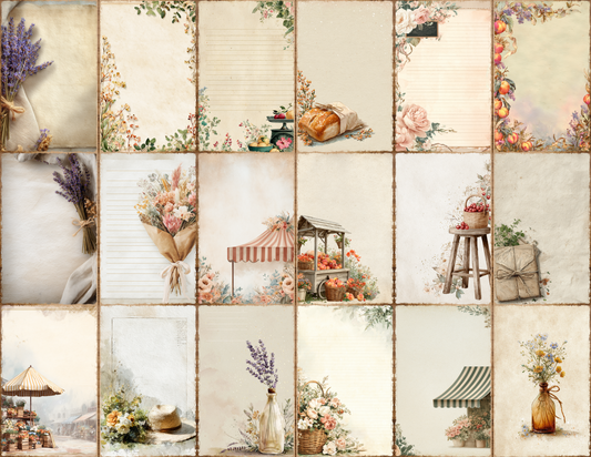 French Market Journal Pages