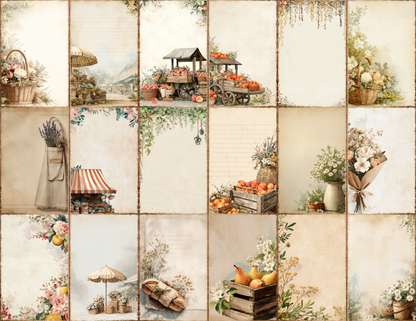 French Market Journal Pages