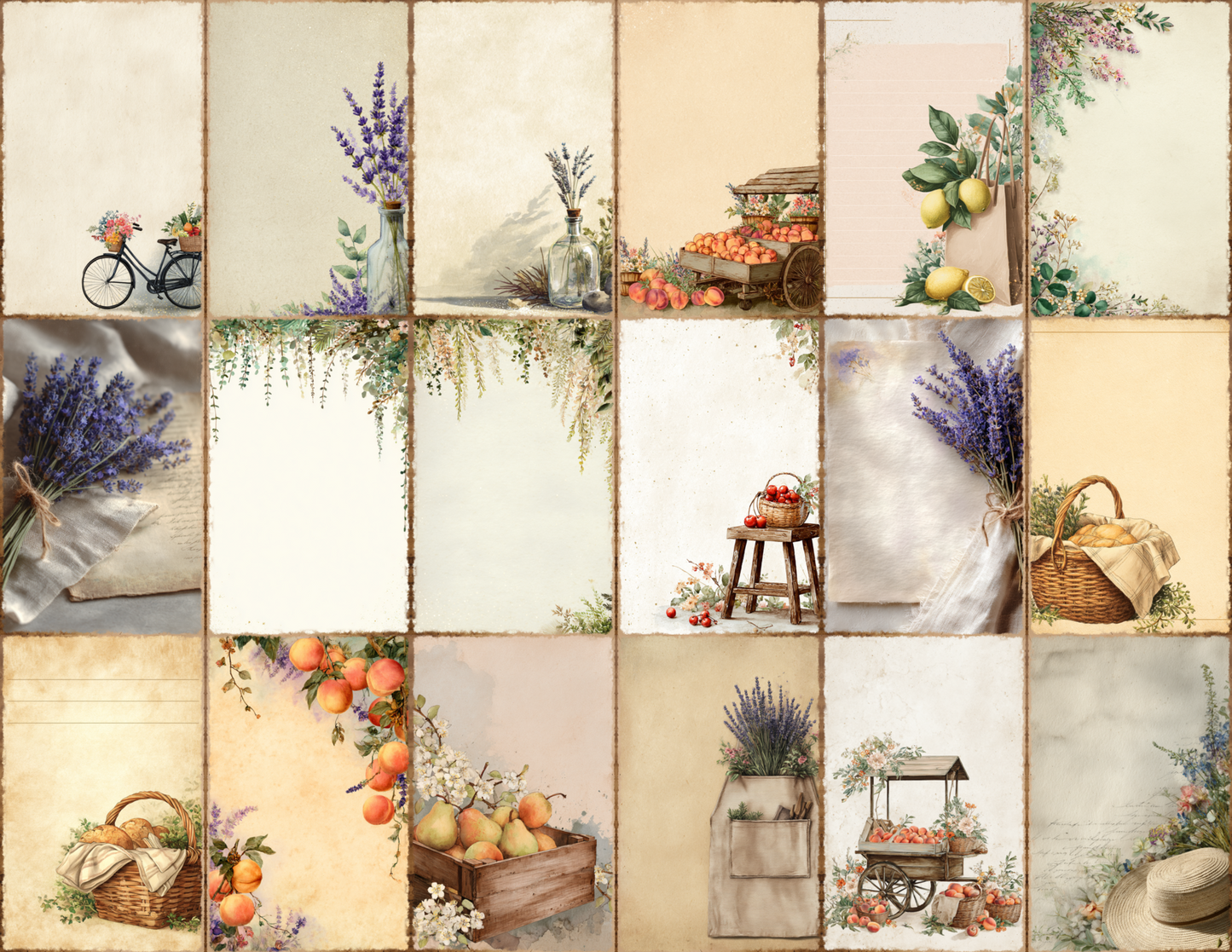French Market Journal Pages