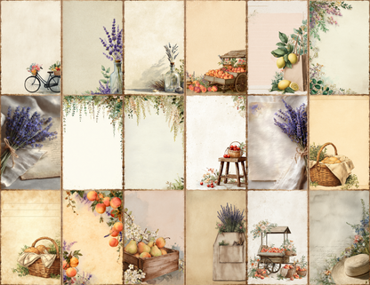 French Market Journal Pages