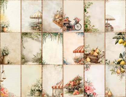 French Market Journal Pages