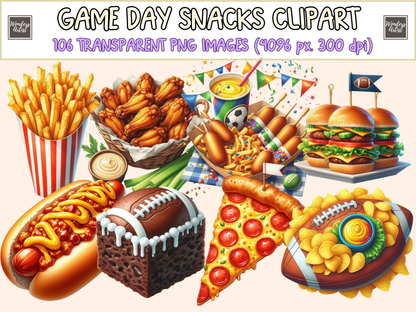 Game Day Snacks Clipart