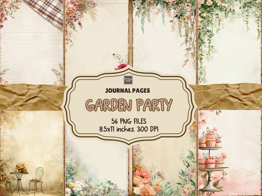 Garden Party Journal Pages