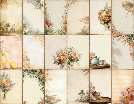 Garden Party Journal Pages