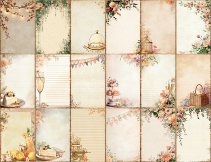 Garden Party Journal Pages